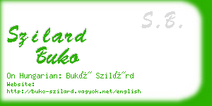 szilard buko business card